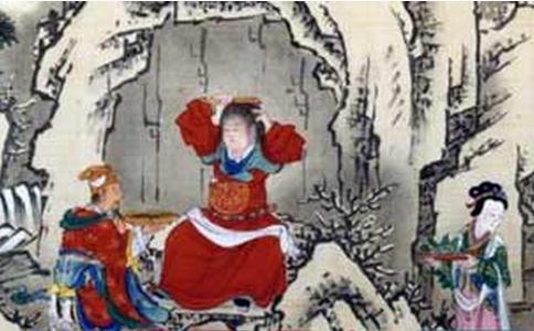 山西太原崇善寺《释迦世尊应化示迹图》：太子断发，天人捧金盘
