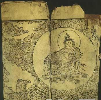 敦煌研究院藏西夏水月观音版画