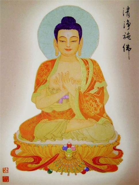 八十八佛图片之南无清净施佛（能消过去世中一万劫罪业）